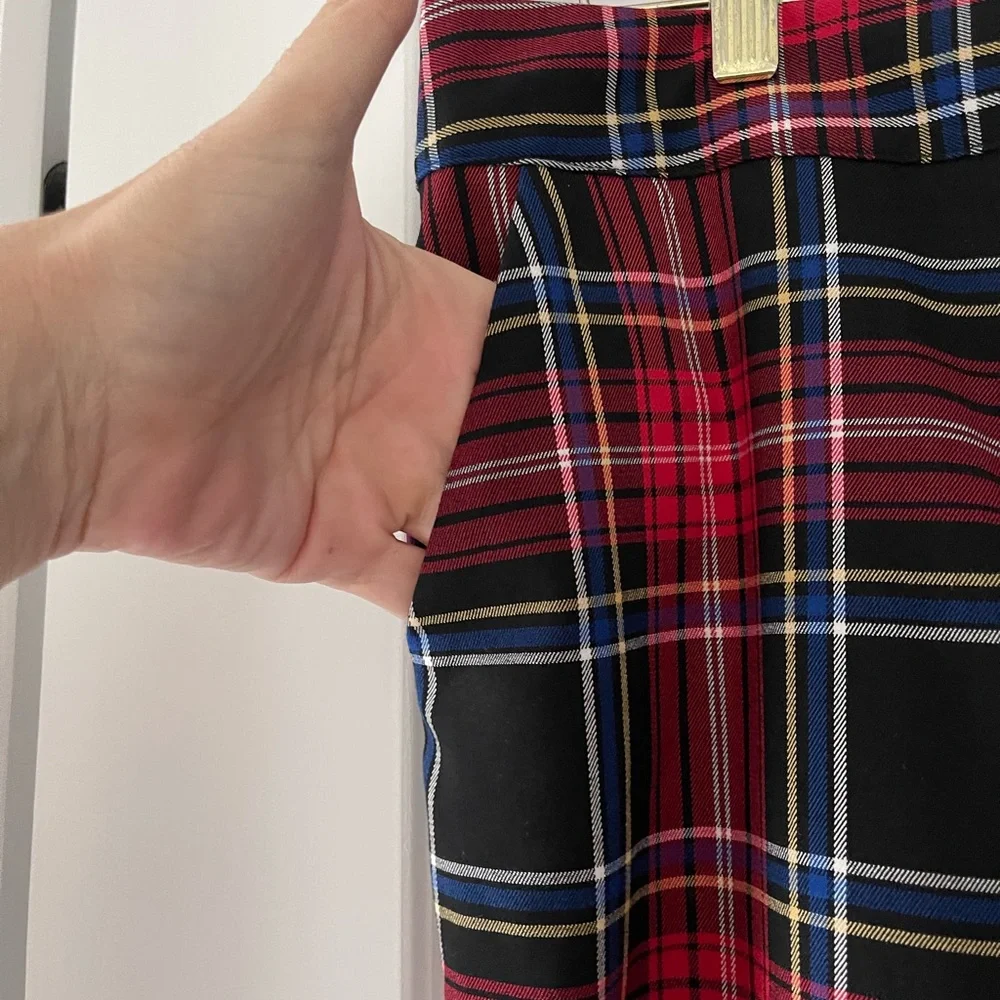 Draper James RSVP Plaid Tartan Ankle Pants Size XXL Christmas Holiday - Picture 4 of 6